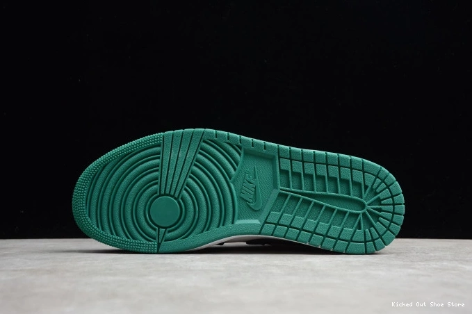 Kicked Out Shoe Store Mystic 553558-113 Green Low 1 White Air Jordan Black 0727